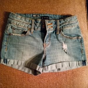 Rampage Booty Lifter Blue Jean Shorts